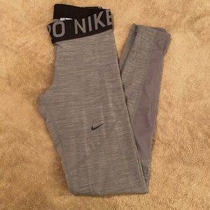 Nike pro dri-fit sheer leg leggings